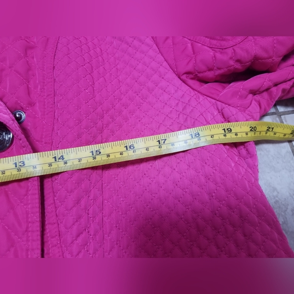 Attitude by Jay Manuel Pink Quilted Coat, Ladies Size L - Picture 3 of 12